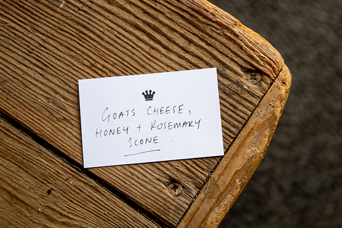 Goat Cheese, Honey and Rosemary Scones
